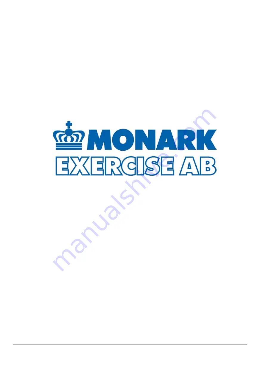 Monark Compact Rehab 871E Manual Download Page 20