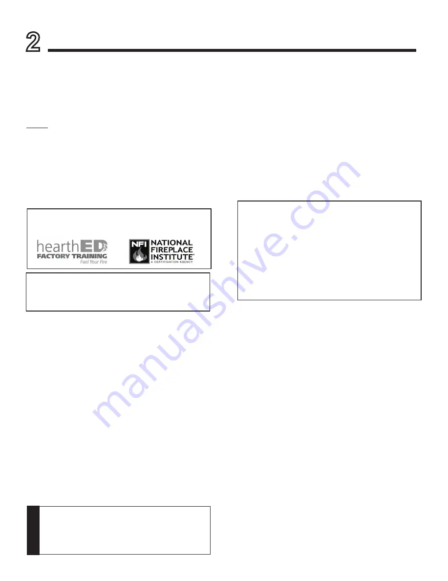 Monessen Hearth MJ22NIF/PIF Installation & Owner'S Manual Download Page 5