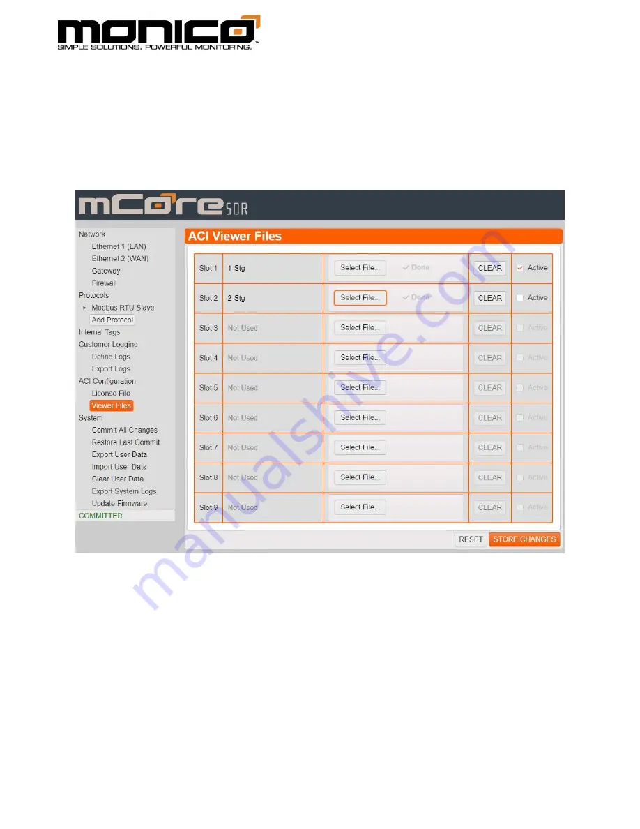 Monico mCore SDR Operation Manual Download Page 89