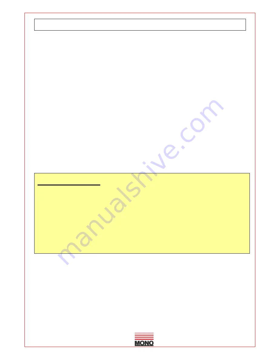 Mono Bx OVEN Operation And Maintenance Download Page 39