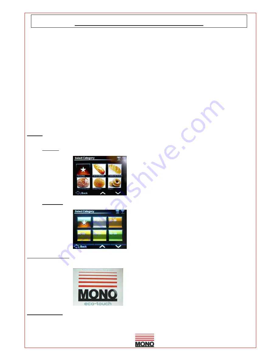 Mono Bx OVEN Operation And Maintenance Download Page 42