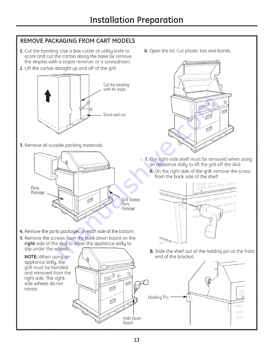 Monogram 31-10702 Installation Instructions Manual Download Page 13