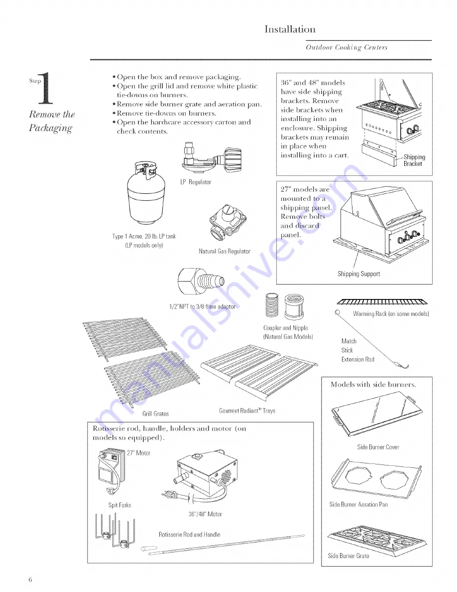 Monogram 49-80009-3 Installation Instructions Manual Download Page 6