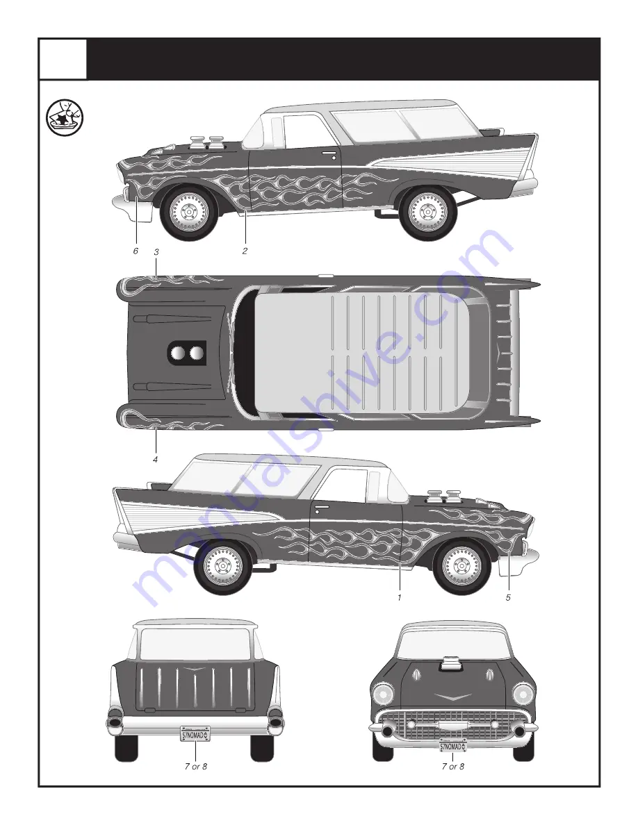 Monogram ’57 Chevrolet Nomad Manual Download Page 8