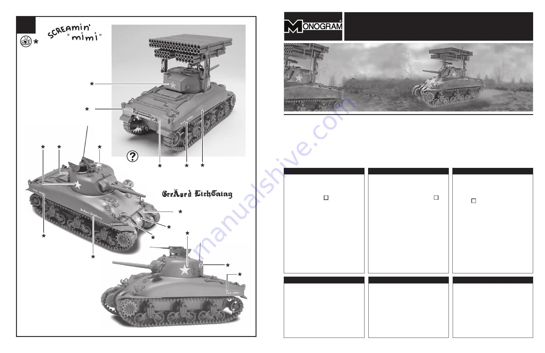 Monogram 7863 Assembly Instructions Manual Download Page 1