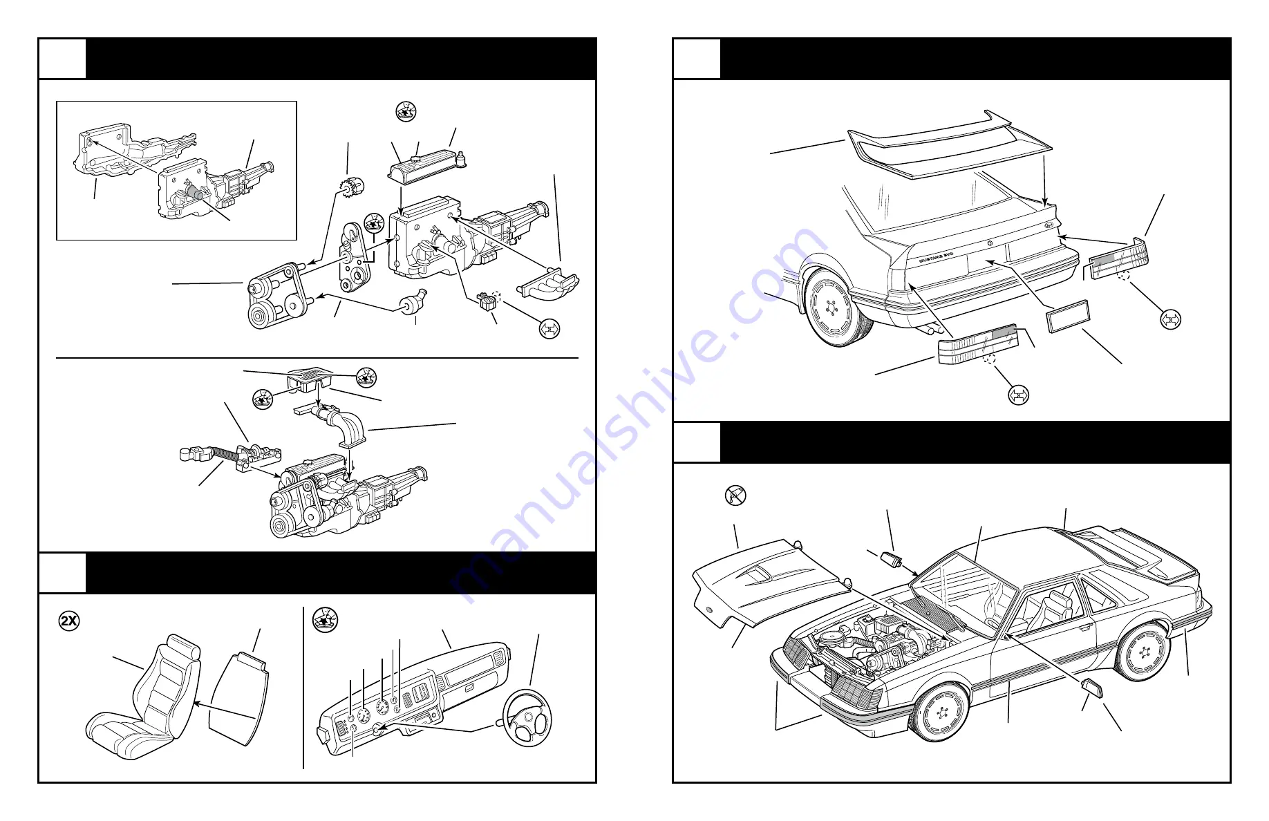 Monogram 85 FORD MUSTANG SVO Скачать руководство пользователя страница 7