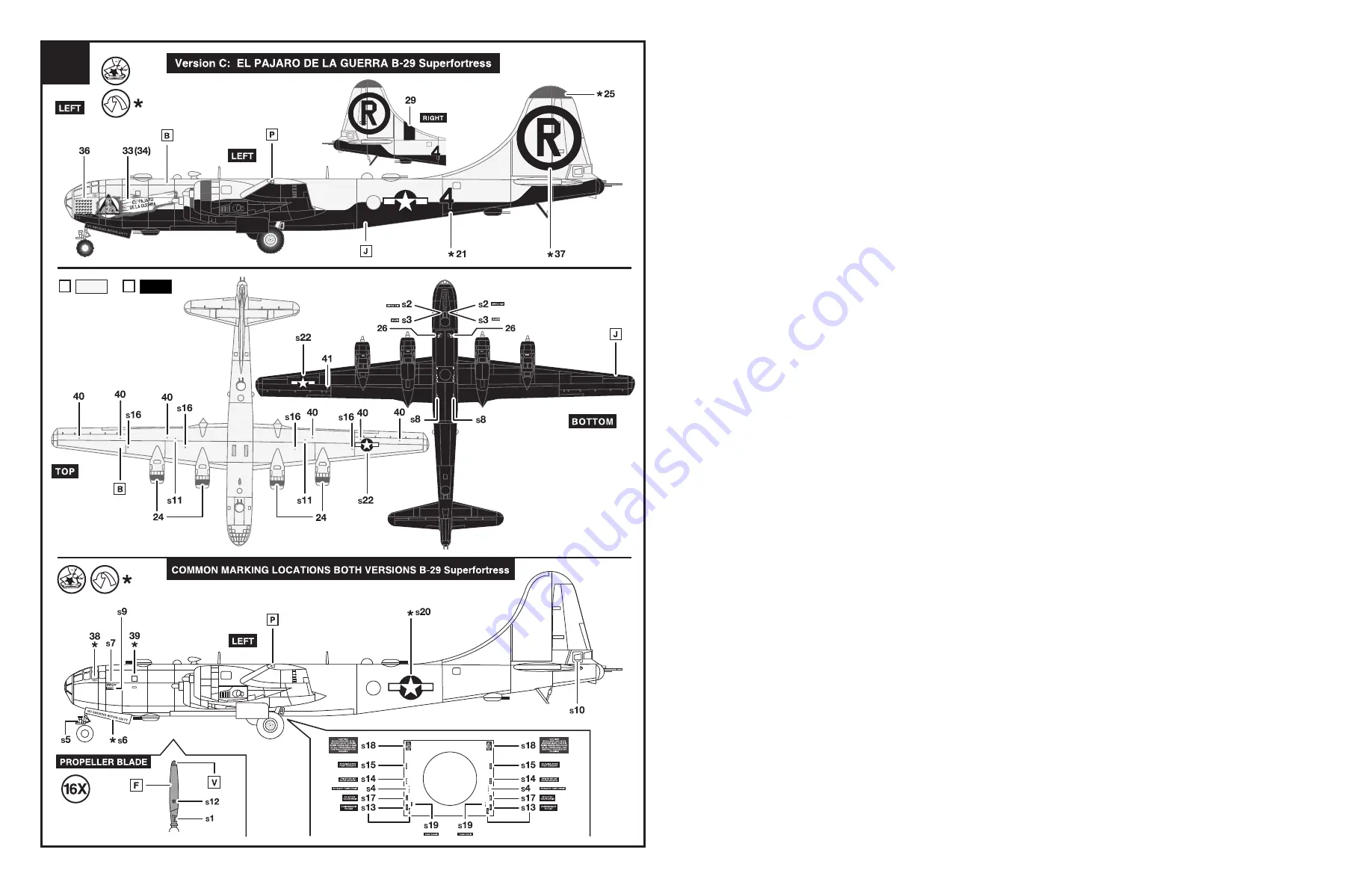 Monogram B-29 Superfortress Скачать руководство пользователя страница 20