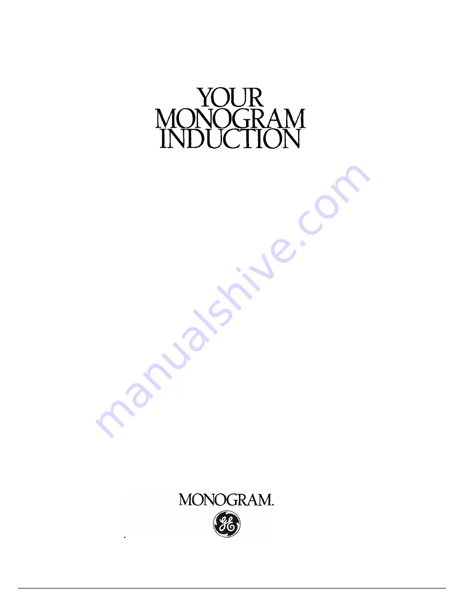 Monogram JP690 Instructions Manual Download Page 1