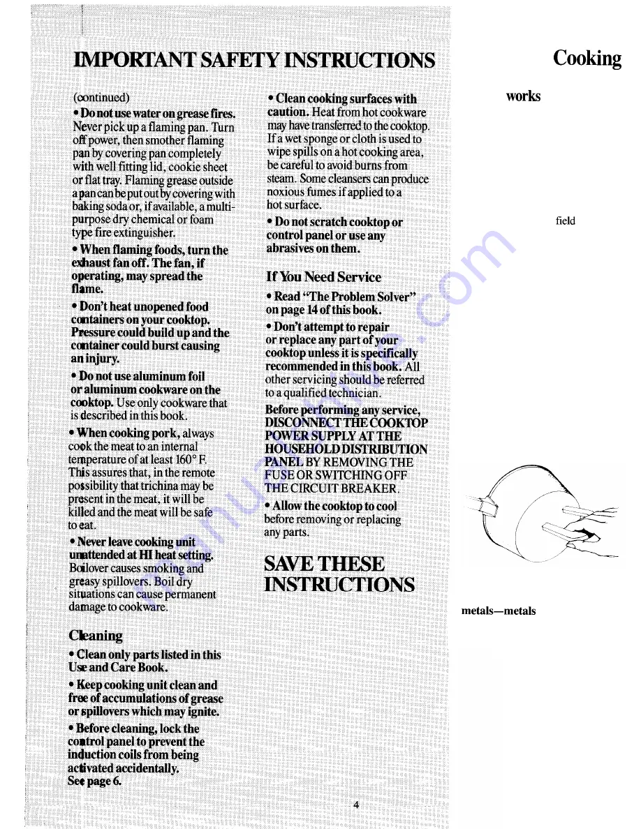 Monogram JP690 Instructions Manual Download Page 4