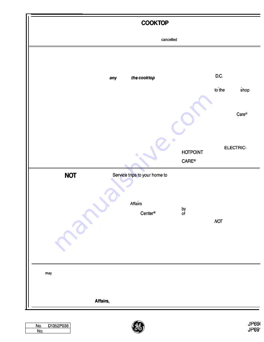 Monogram JP690 Instructions Manual Download Page 16