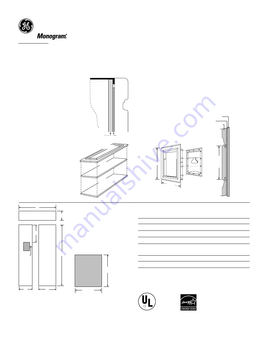 Monogram Monogram ZISB480DR Скачать руководство пользователя страница 3