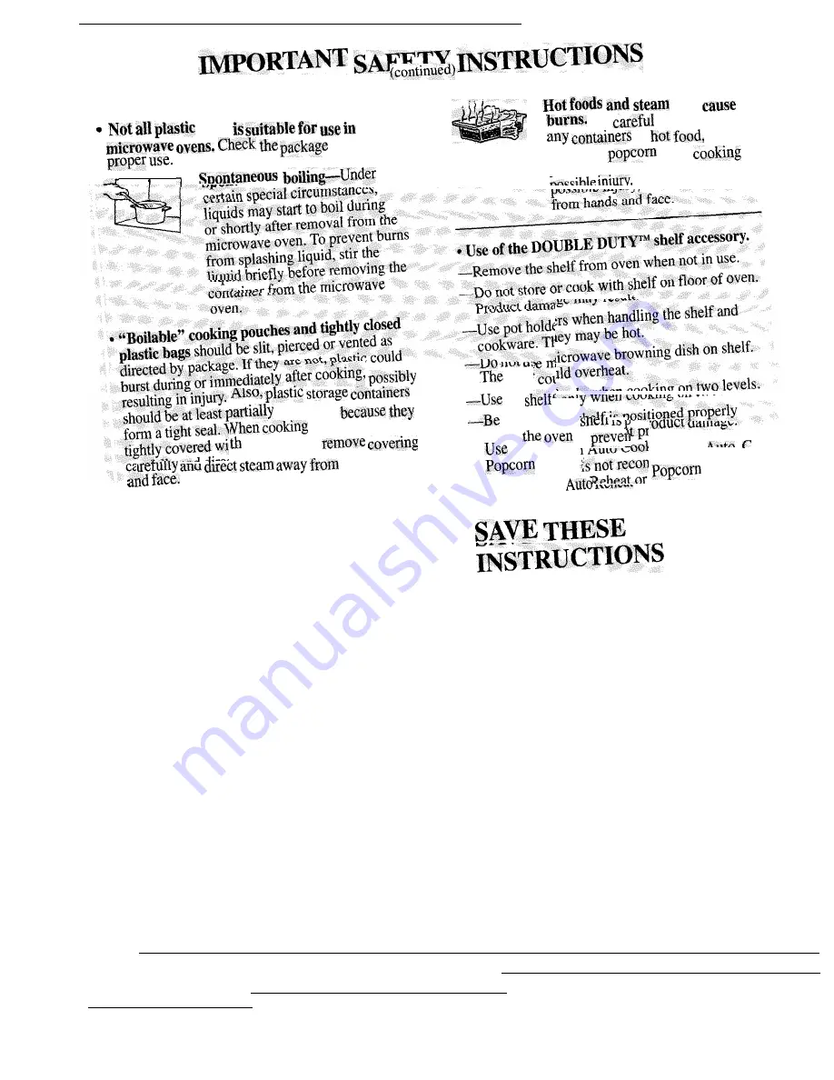 Monogram Spacemaker II JEM33M Use And Care Manual Download Page 6