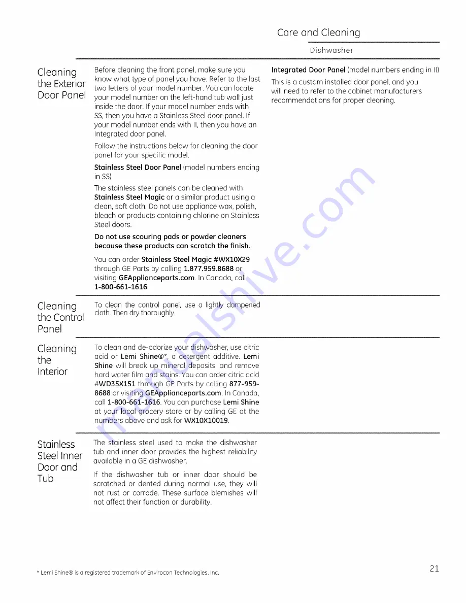 Monogram ZDT800 Owner'S Manual Download Page 21