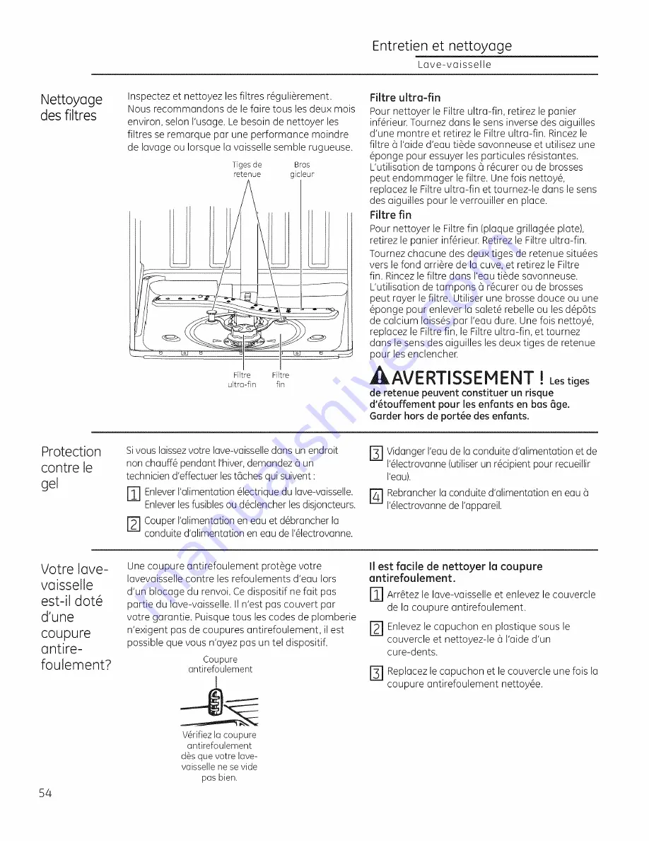 Monogram ZDT800 Owner'S Manual Download Page 54