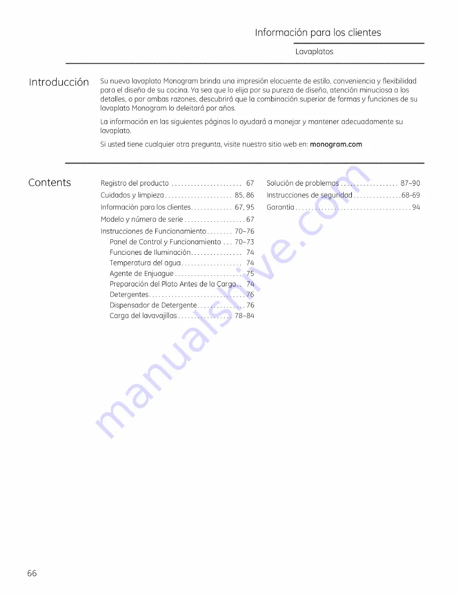 Monogram ZDT800 Owner'S Manual Download Page 66