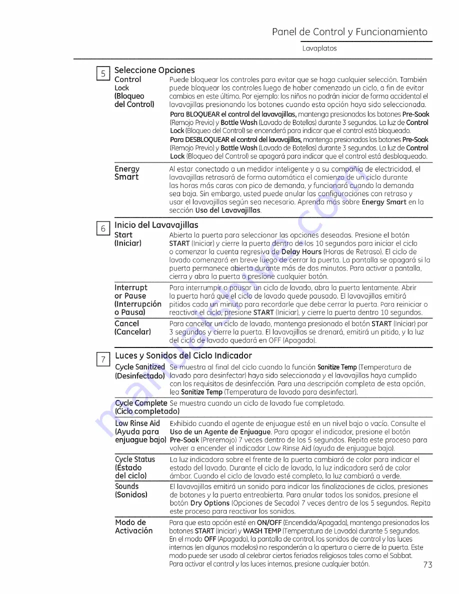 Monogram ZDT800 Owner'S Manual Download Page 73