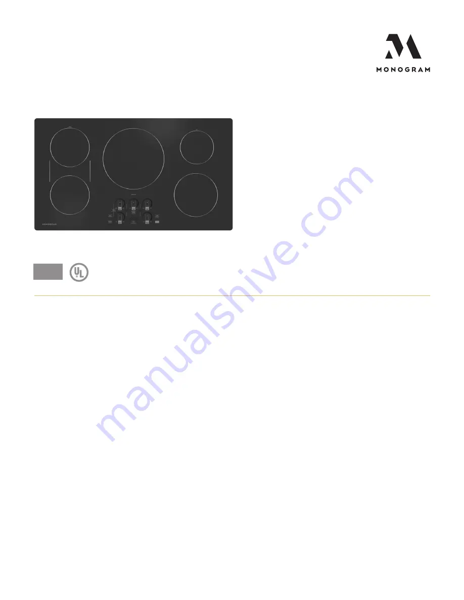 Monogram ZHU36RDTBB Quick Start Manual Download Page 1