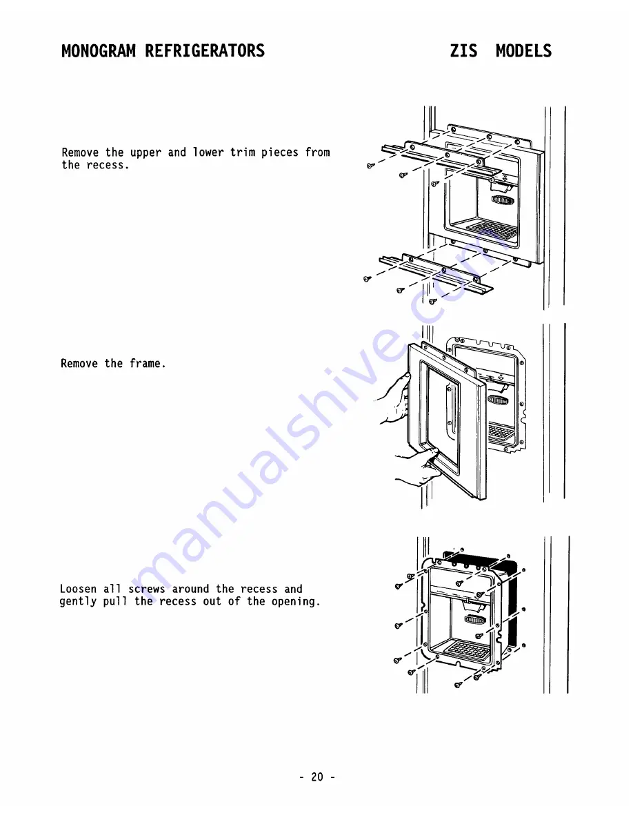 Monogram ZIS36 Service Manual Download Page 28