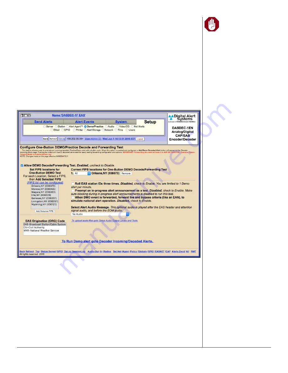 Monroe Electronics DASDEC-II User Manual Download Page 127