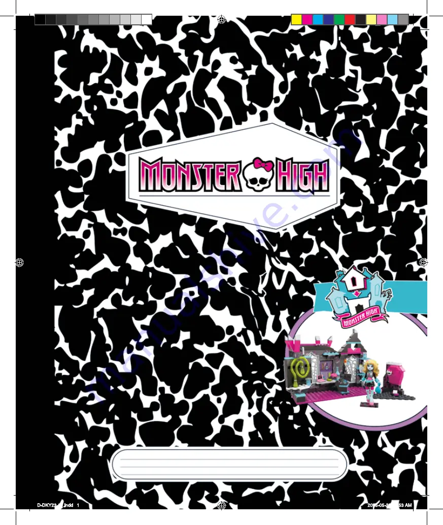 Monster High DKY23 Assembly Instructions Manual Download Page 1