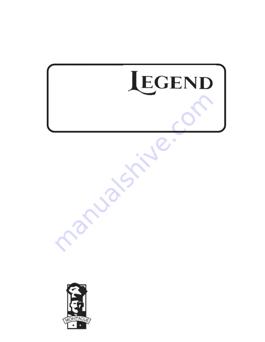 MONTAGUE Legend RD18 Instruction Manual Download Page 1