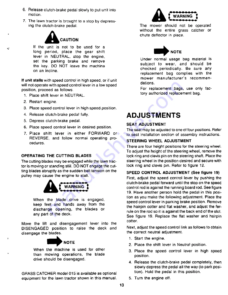 Montgomery Ward TMO-33907B Operating Manual Download Page 13