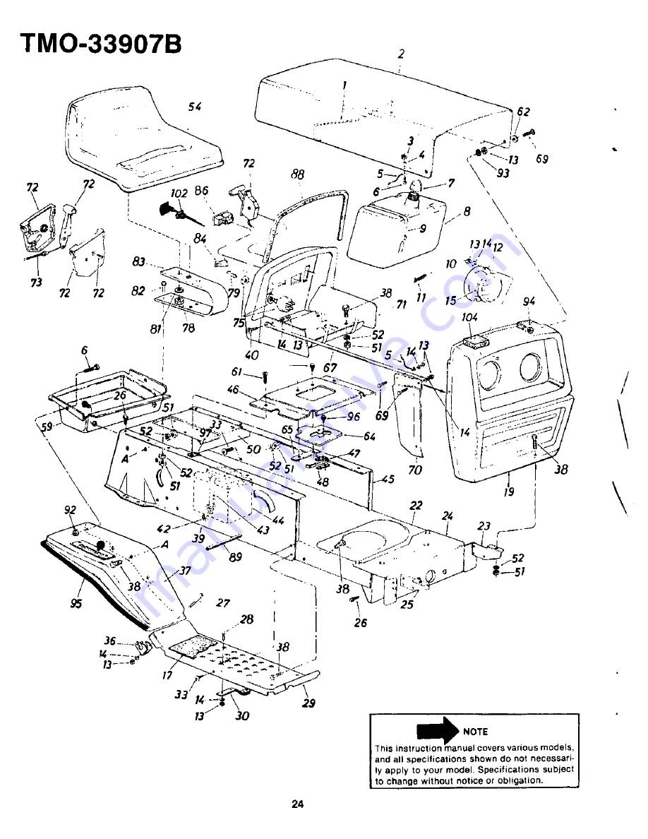 Montgomery Ward TMO-33907B Operating Manual Download Page 24