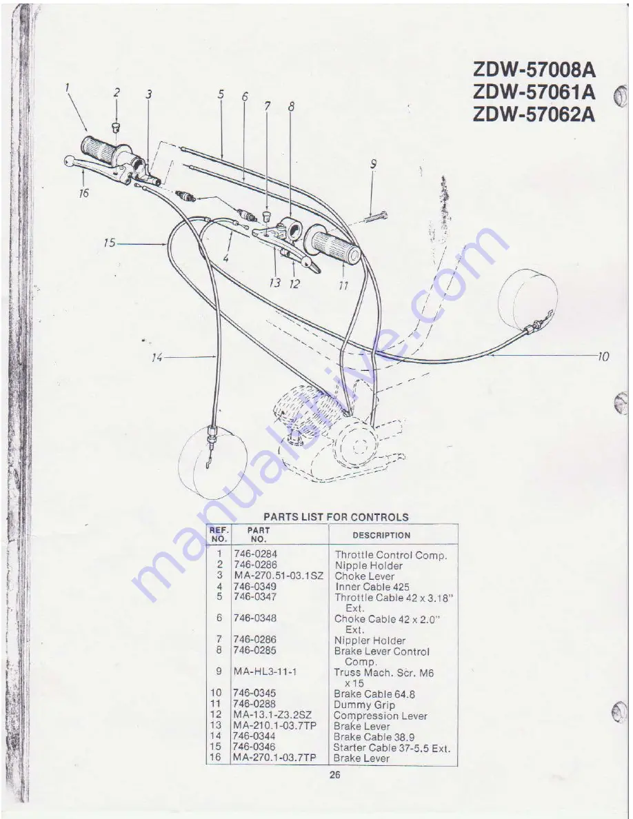 Montgomery Ward ZDW-57008A Owner'S Manual And Parts List Download Page 26