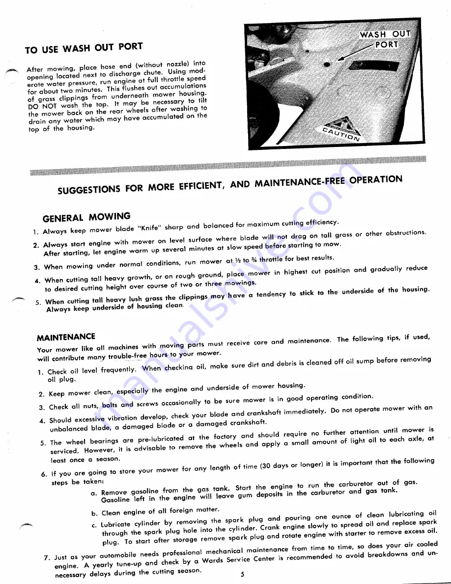 Montgomery Ward ZYJ-120A Owner'S Manual And Parts List Download Page 5