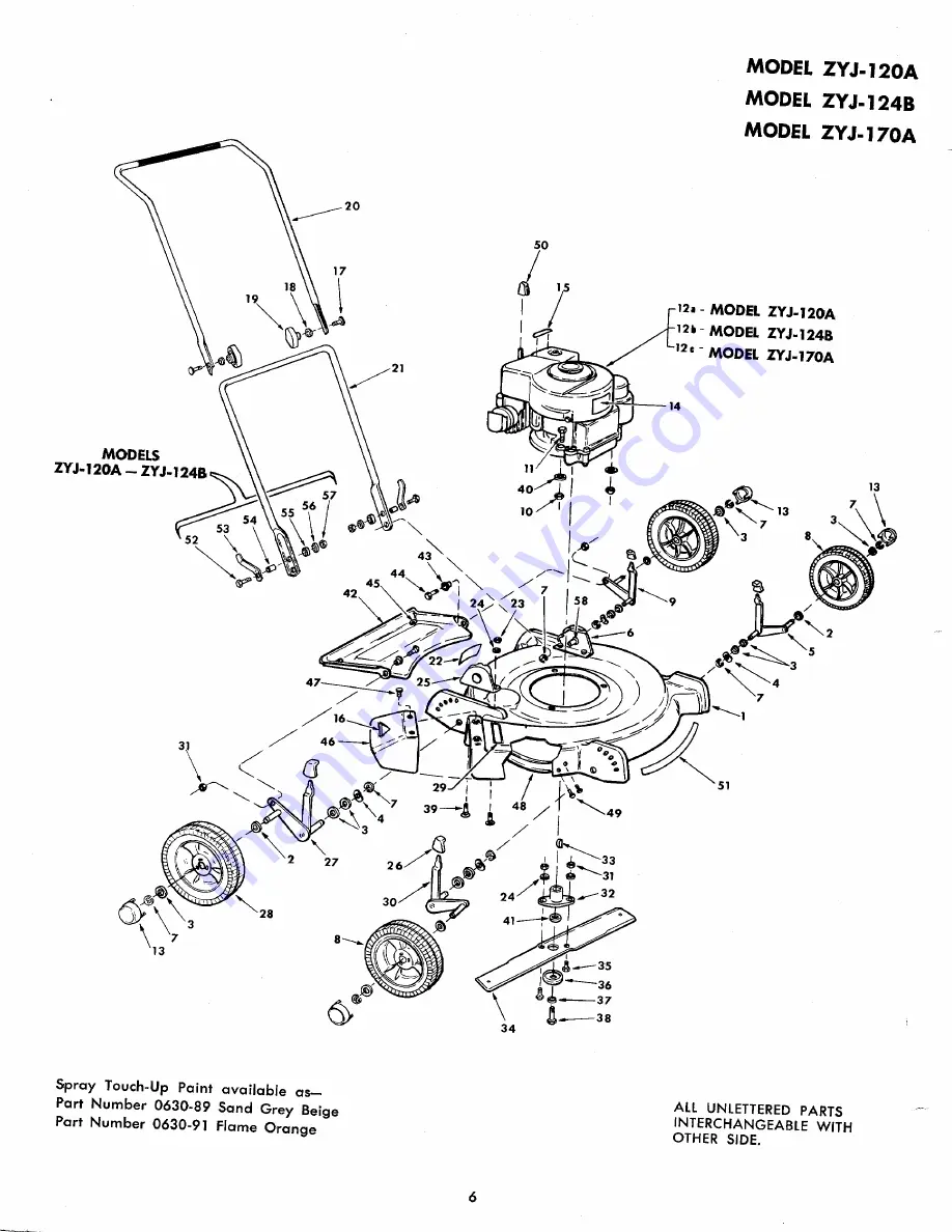 Montgomery Ward ZYJ-120A Owner'S Manual And Parts List Download Page 6