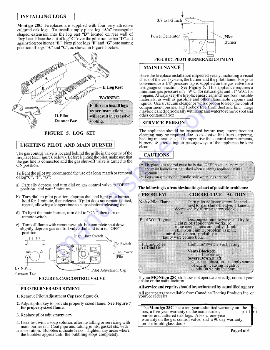 Montigo 28C Installing And Operating Instructios Download Page 4