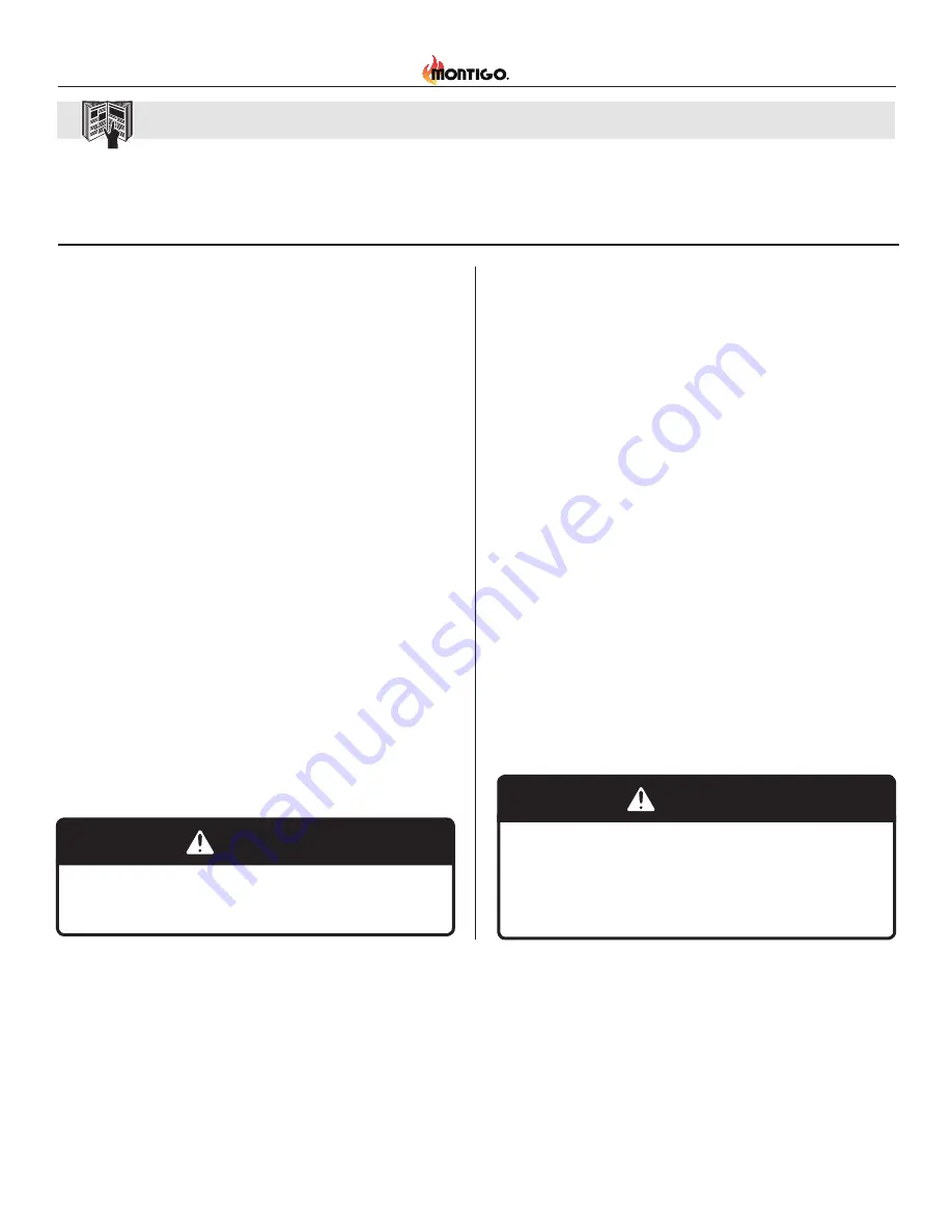 Montigo CabanaFire PL42VO Installation & Maintenance Manual Download Page 4