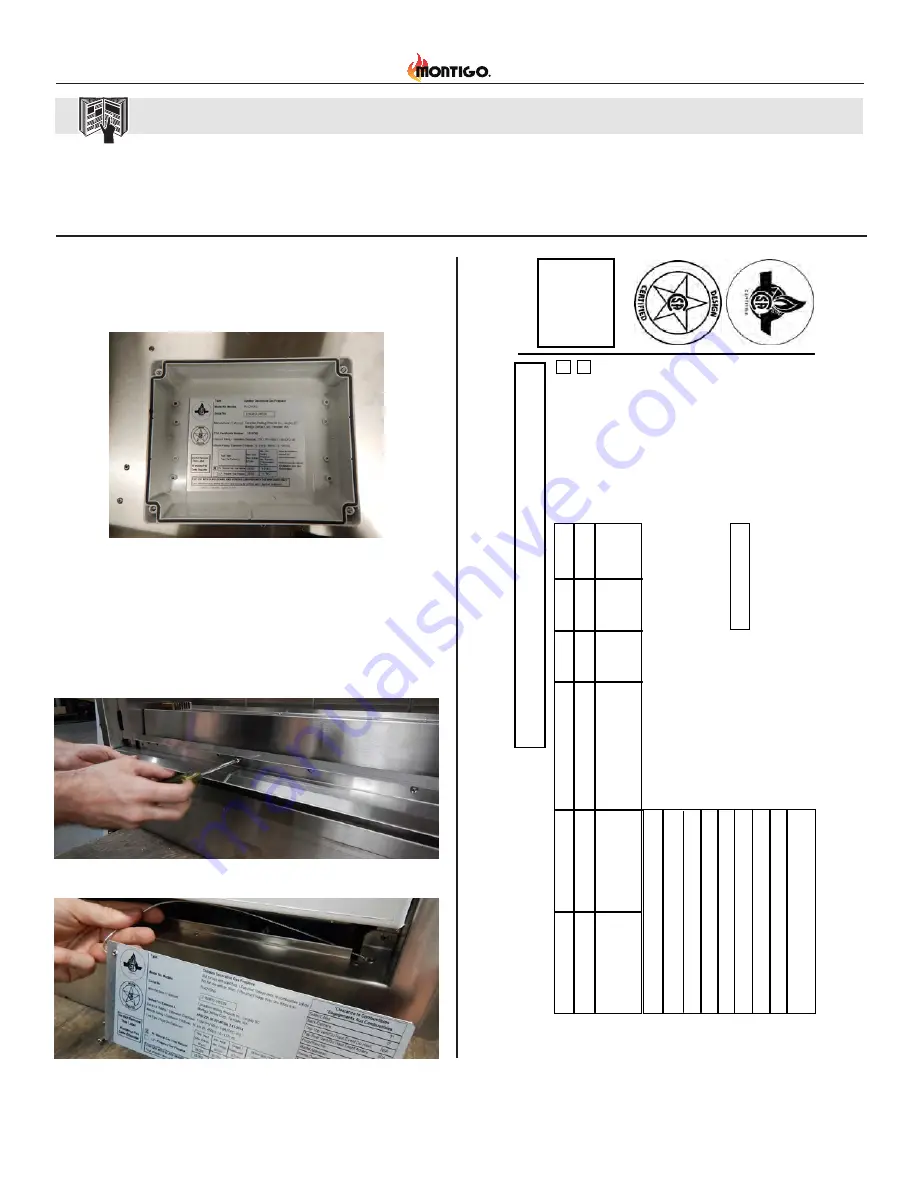 Montigo CabanaFire PL42VO Installation & Maintenance Manual Download Page 6