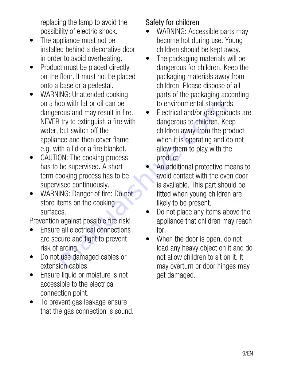 Montpelier MEL50W Installation And Operating Instructions Manual Download Page 10