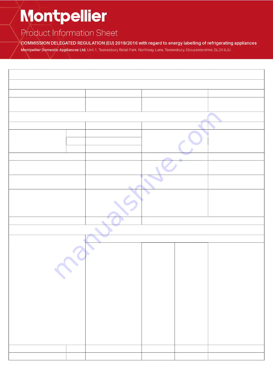 montpellier MLA54W/BK Installation And Operating Instructions Manual Download Page 17