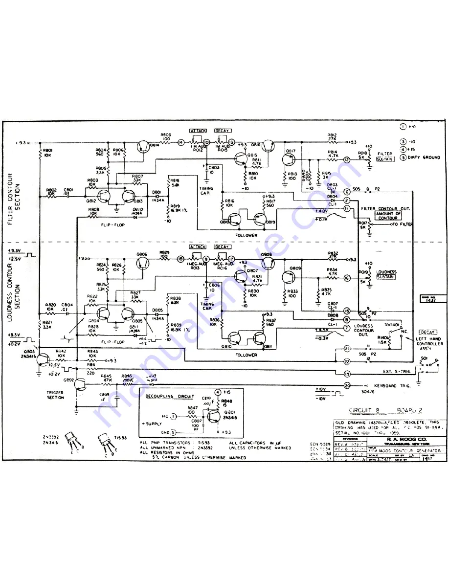 Moog Minimoog 204D Service Manual Download Page 33