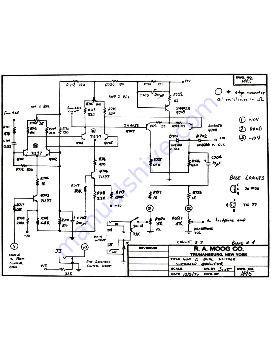 Moog Minimoog 204D Service Manual Download Page 37