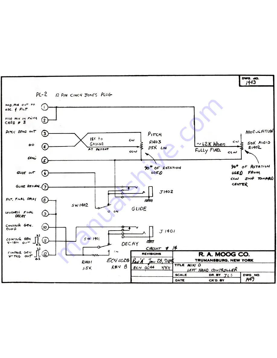 Moog Minimoog 204D Service Manual Download Page 40