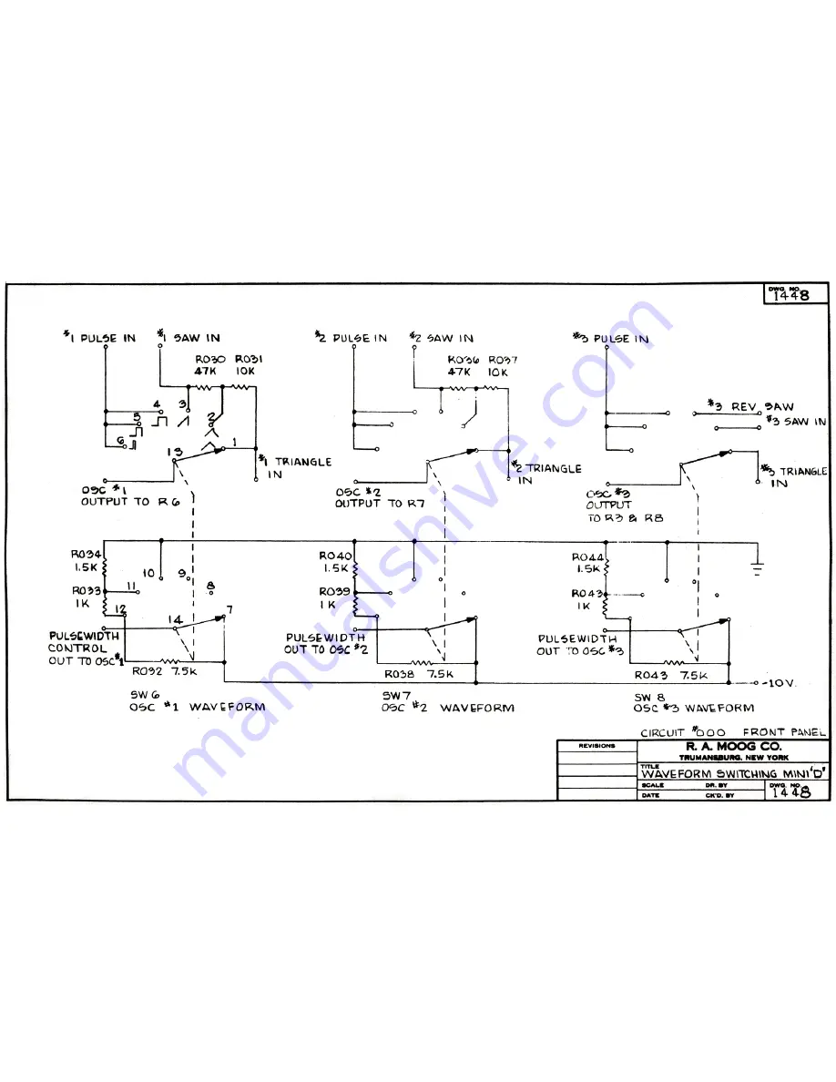 Moog Minimoog 204D Service Manual Download Page 44