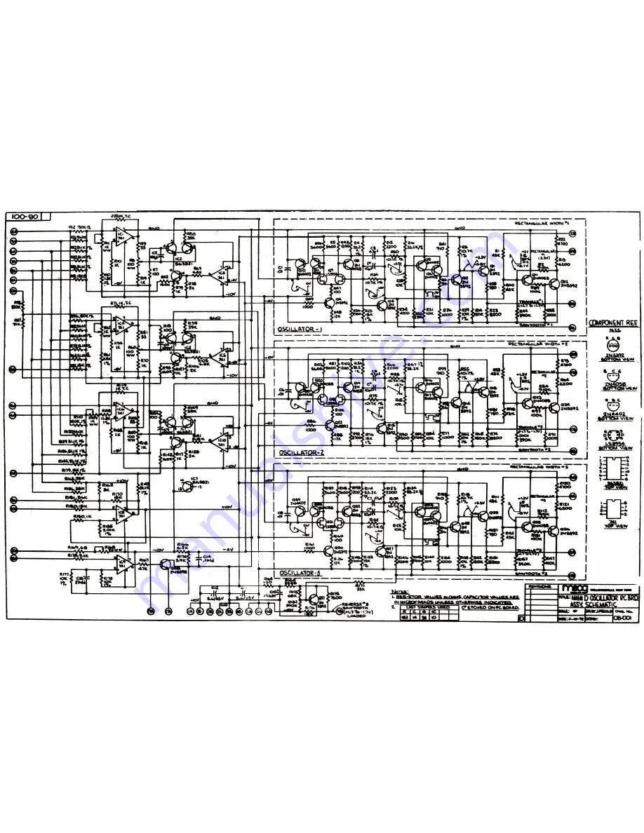 Moog Minimoog 204D Service Manual Download Page 46