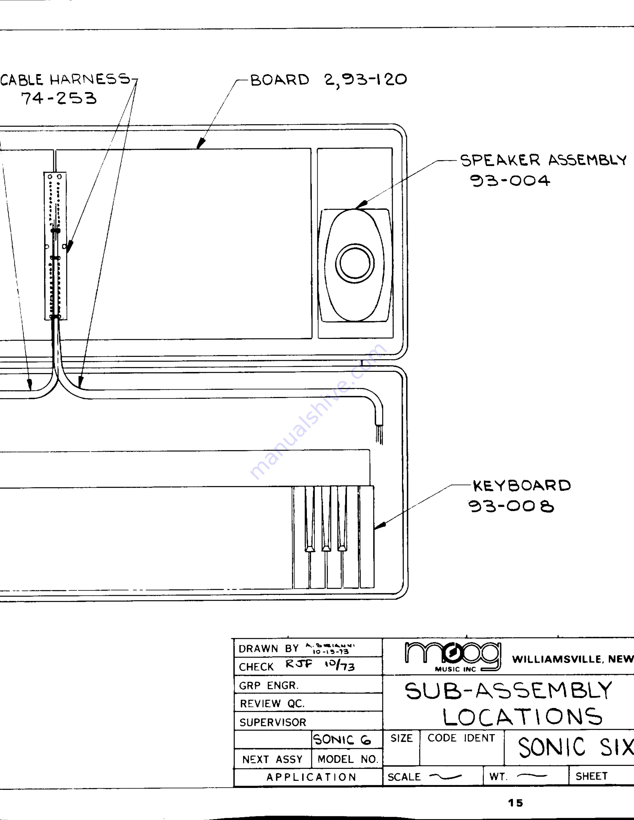 Moog Sonic Six Service Manual Download Page 22