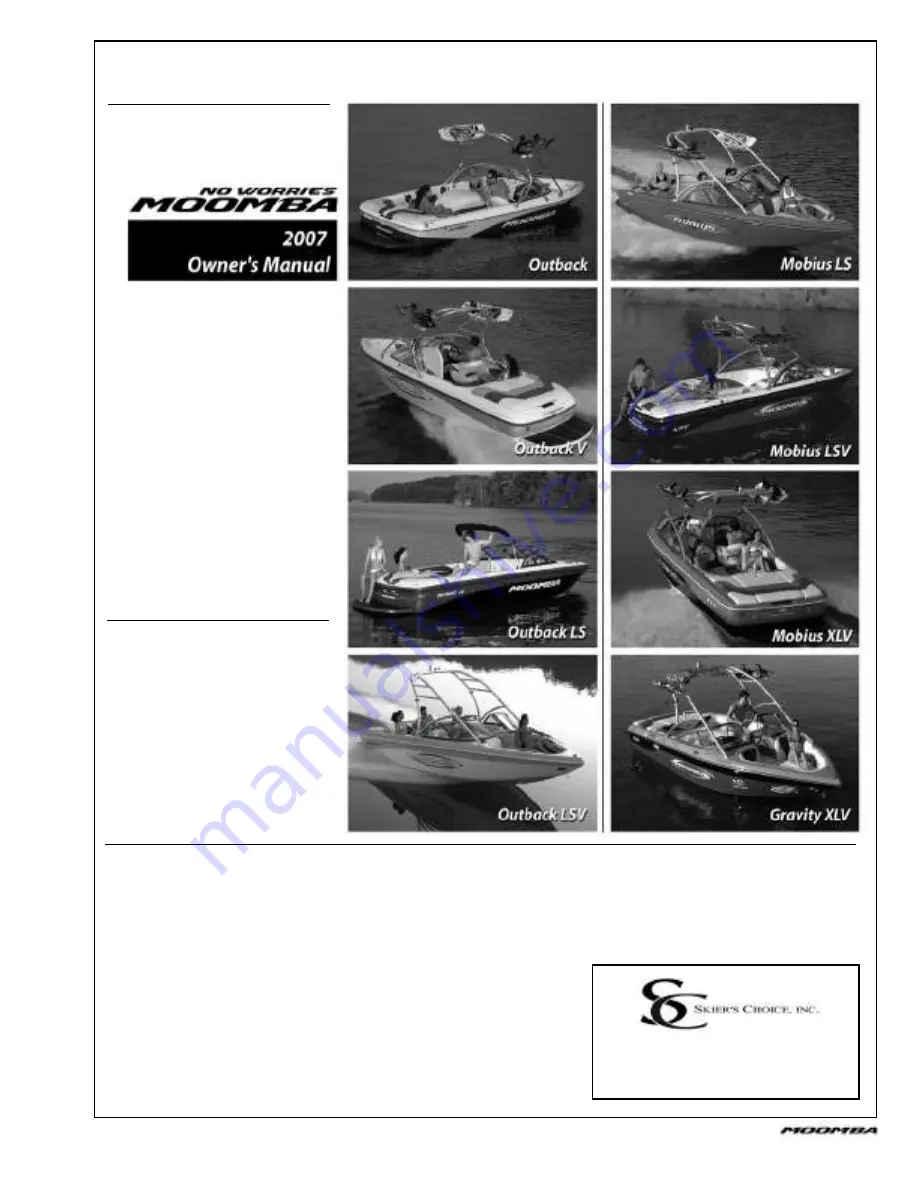 Moomba Mobius LS Owner'S Manual Download Page 1