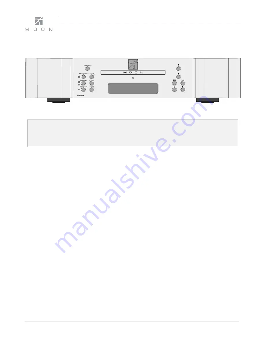 moon 260D Neo Series Owner'S Manual Download Page 8