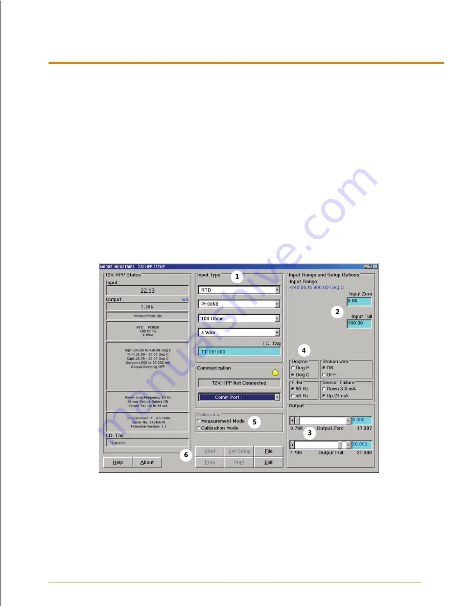 Moore Industries TEMPTATION 2000 T2X User Manual Download Page 7