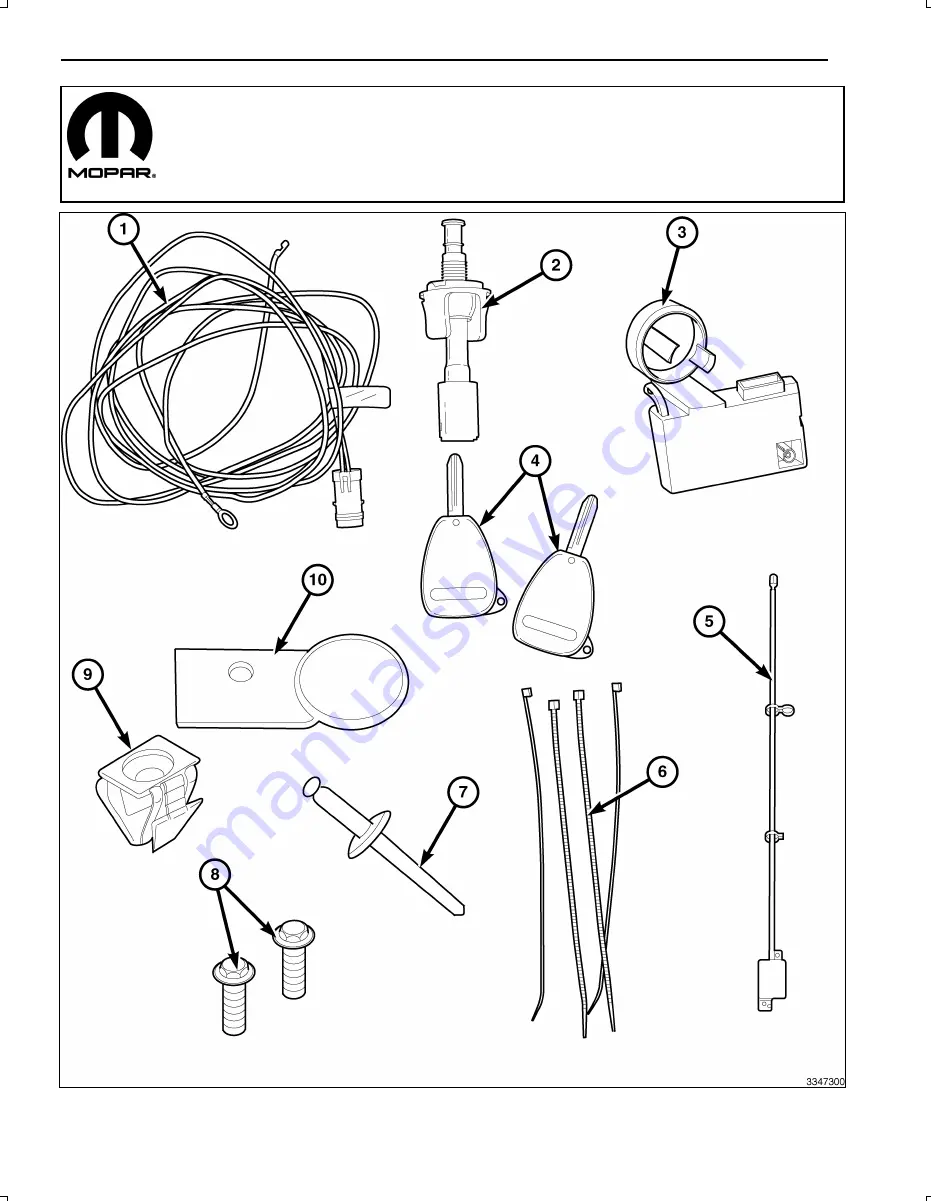 Mopar 82212772AB Manual Download Page 1