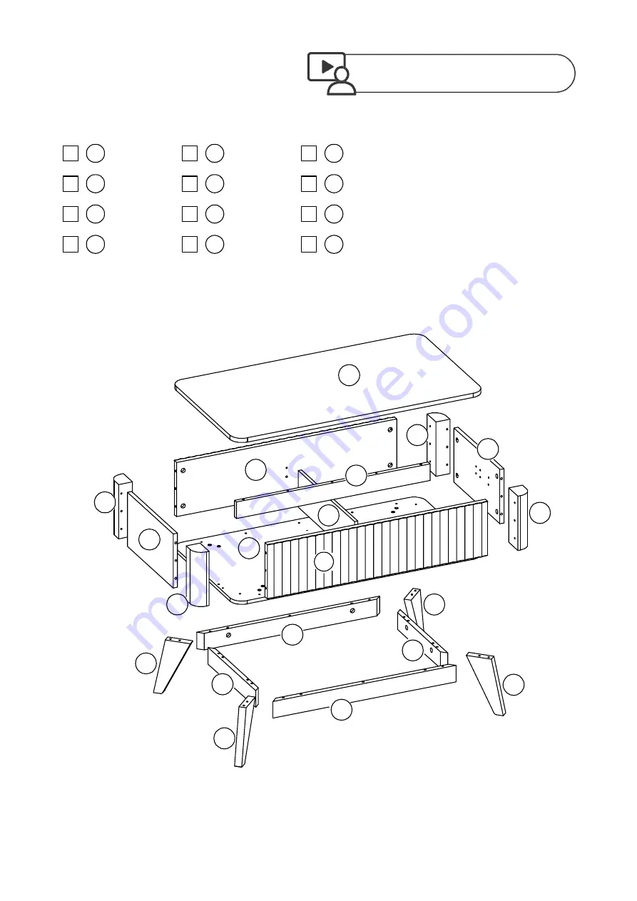 mopio BROOKLYN LIFT TOP COFFEE TABLE Assembly Instructions Manual Download Page 4