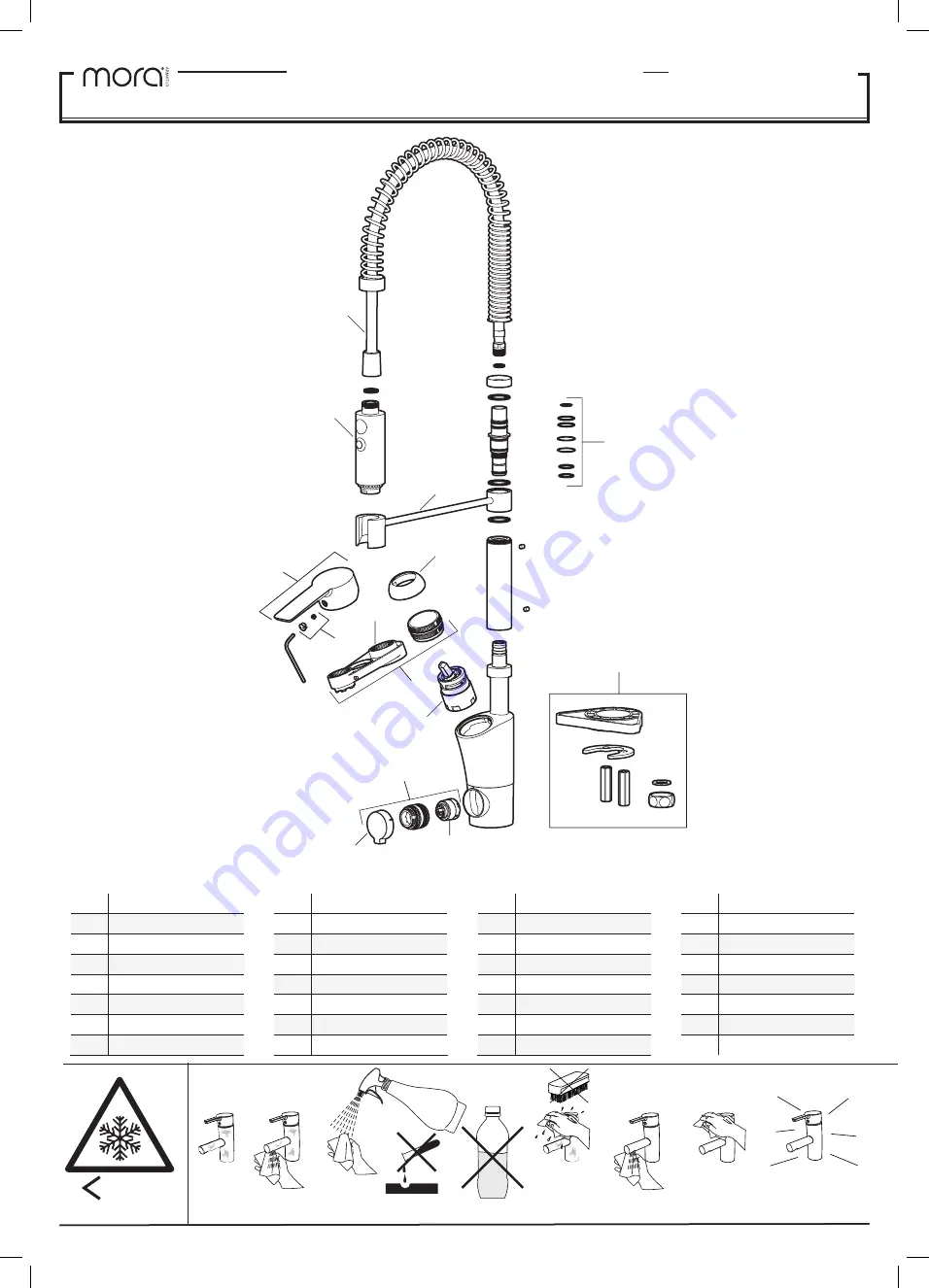 Mora armatur Cera Miniprofi MO242301 Скачать руководство пользователя страница 4