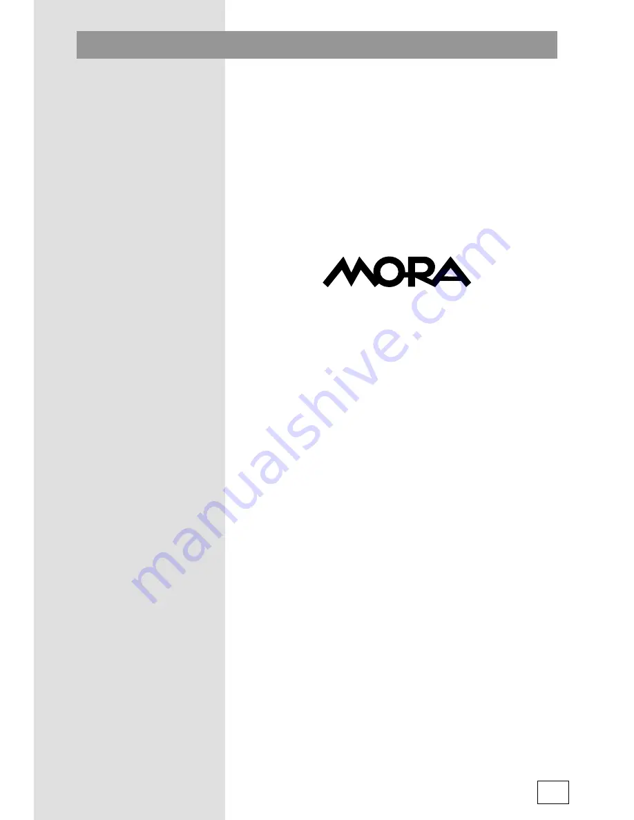 Mora VMT311X Instruction Manual Download Page 85