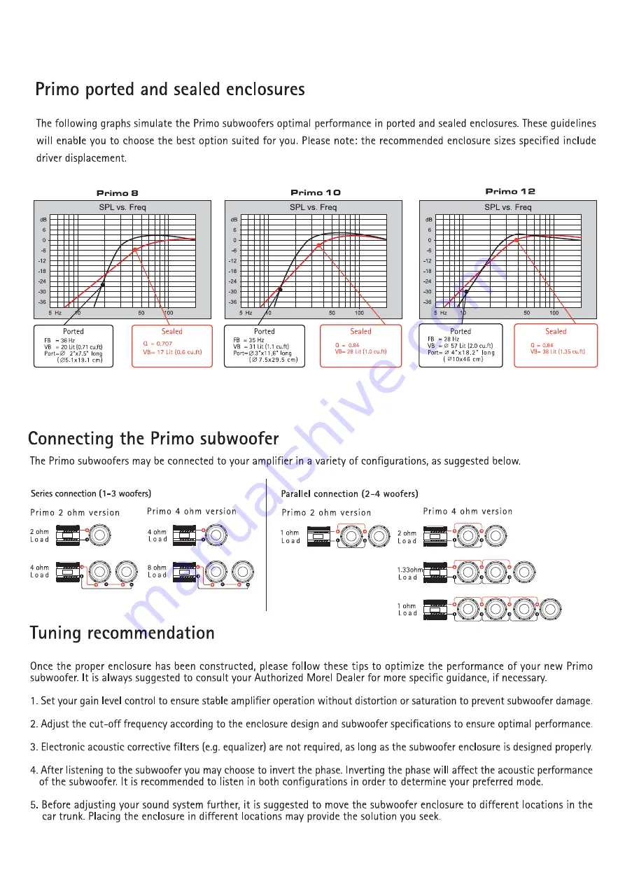 Morel Primo 104 Owner'S Manual Download Page 4