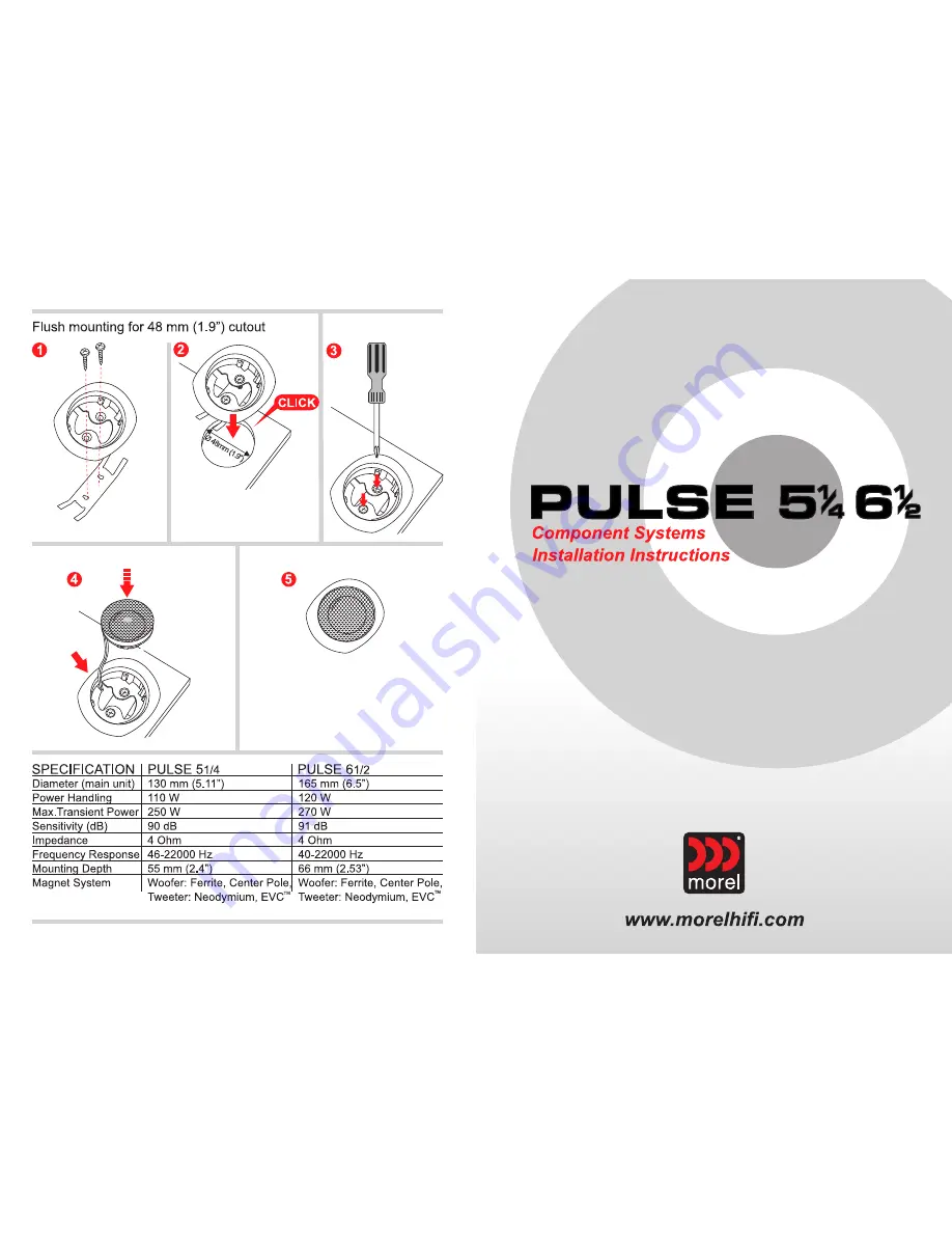 Morel Pulse 5 1/4 Скачать руководство пользователя страница 1